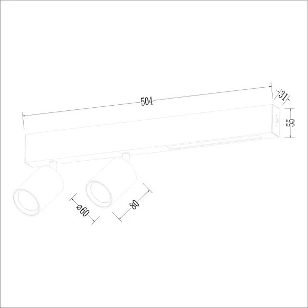 Faretto LED MAGNET LED/5W/230V + 2xGU10/60W 3000/4000K bianco
