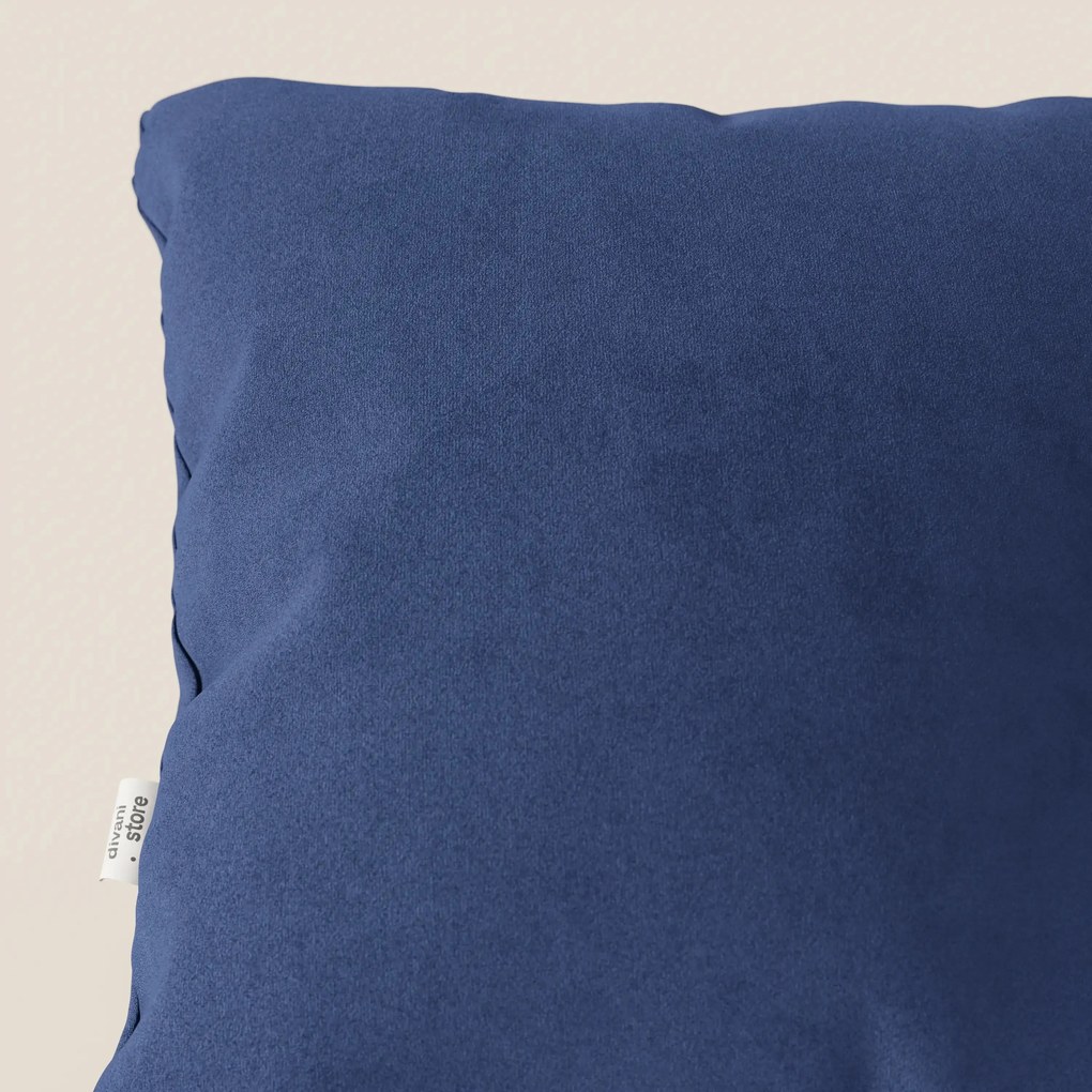 Jazz cuscino disponibile in diversi colori realizzato in microfibra tecnica smacchiabile T11 blu