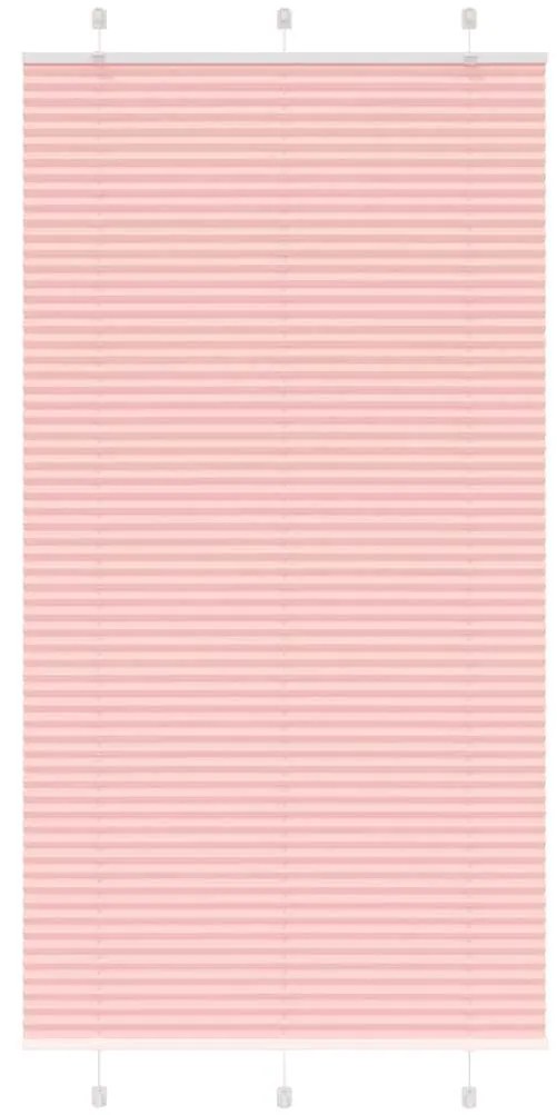 Tenda Plissettata Rosa 105x200 Cm Larghezza Tessuto 104,4 Cm /