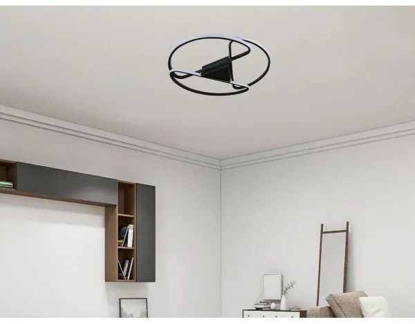 Plafoniera LED dimmerabile LED/75W/230V 3000-6500K nero + +TC