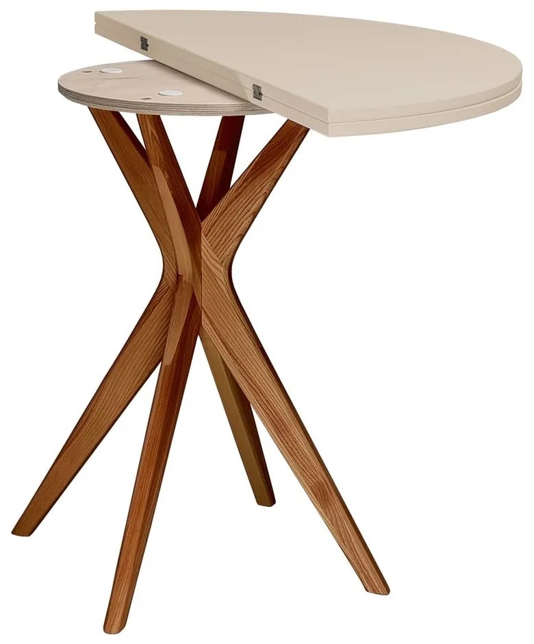 Tavolo da pranzo rotondo allungabile 45x90 cm Jubi – Ragaba