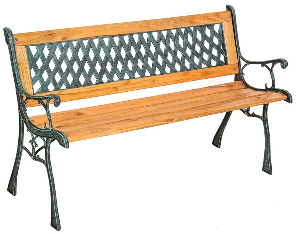 panca in ghisa e legno
