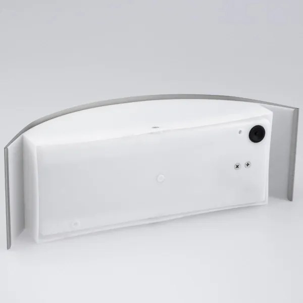 Applique da esterno 1xE27/14W/230V IP44 cromo opaco