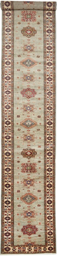 Kazak Tappeto 580 x 80 (Pakistan) Annodato A Mano