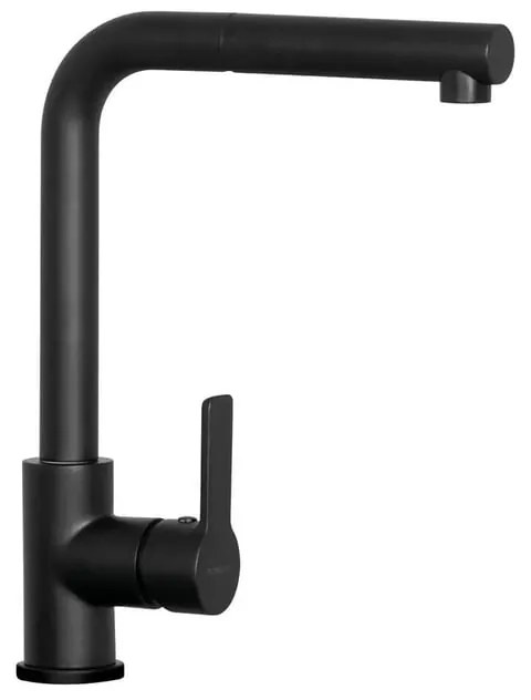 Rubinetto da cucina con doccetta a l Aquatown nero verniciato SCHOCK