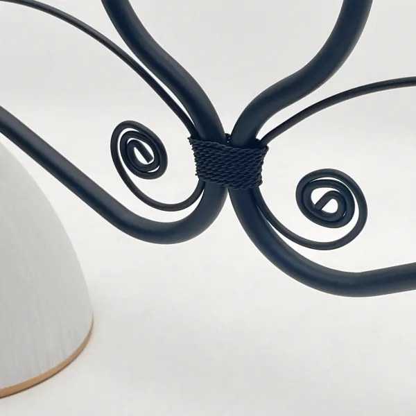 Lampadario a sospensione con catena RETRO 2xE27/60W/230V opaco nero