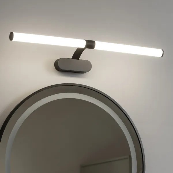 Brilagi - Specchio da bagno con luce LED TUBEO LED/8W/230V 60 cm IP44 Nero