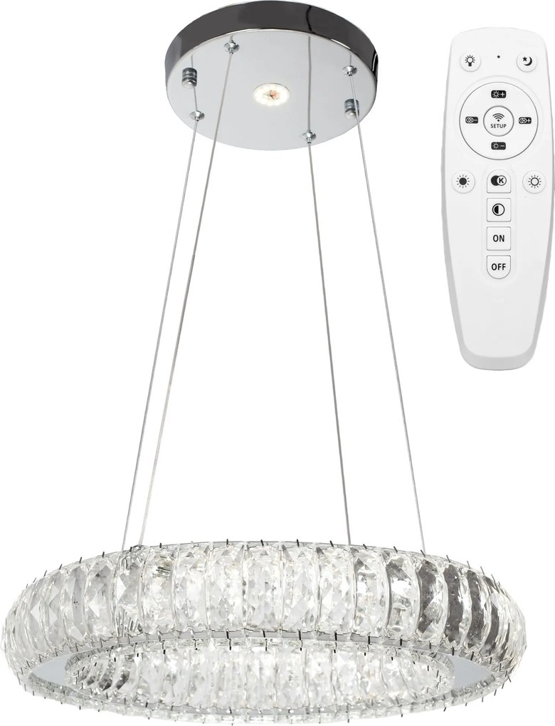 Plafoniera LED in cristallo APP1040-CP + telecomando