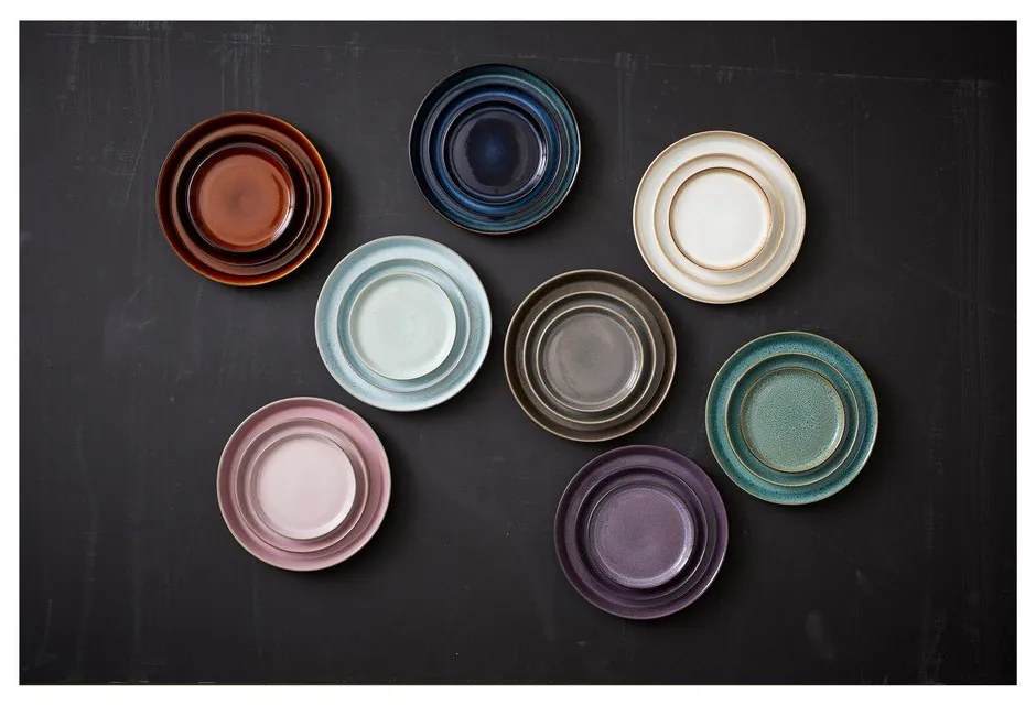 Piatto da dolce nero/blu in gres ø 21 cm Gastro Dark Blue/Black – Bitz