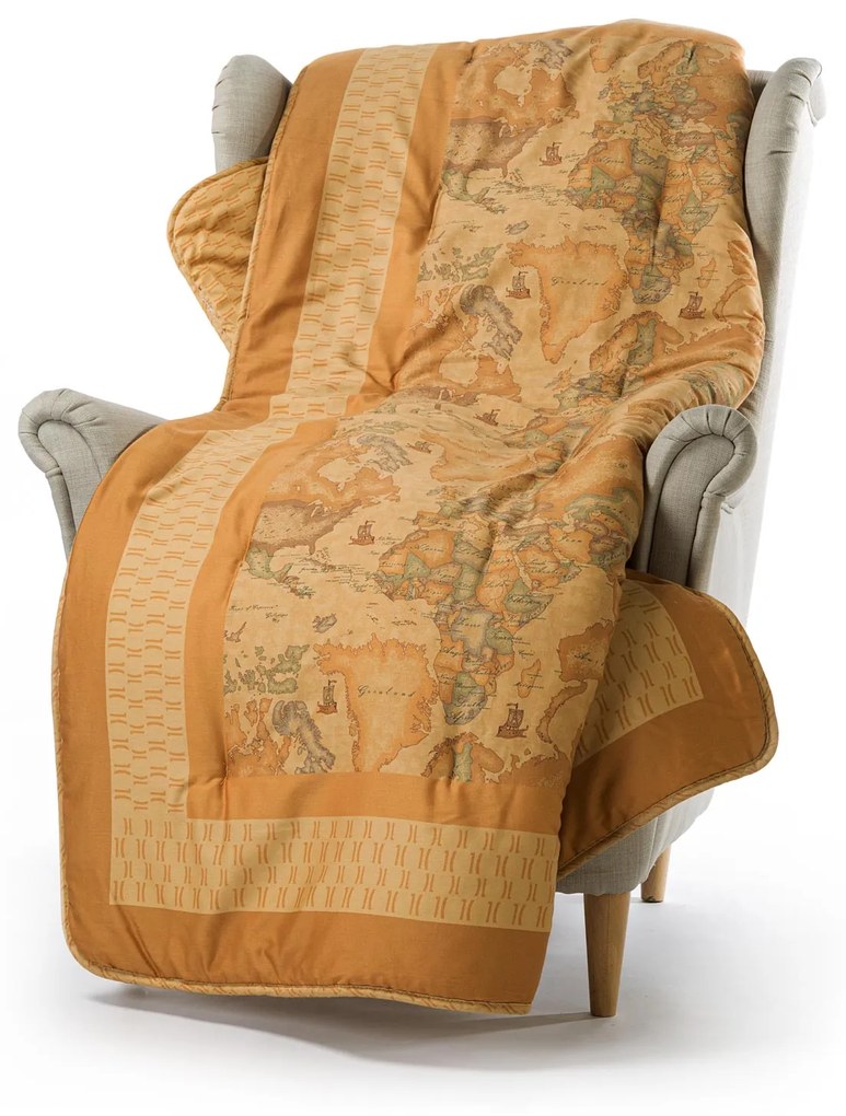 Plaid in Raso di cotone Geo Classic CM. 130X170 Alviero