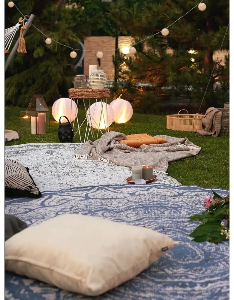 Tappeto da esterno grigio e crema , ø 140 cm Siruma - NORTHRUGS