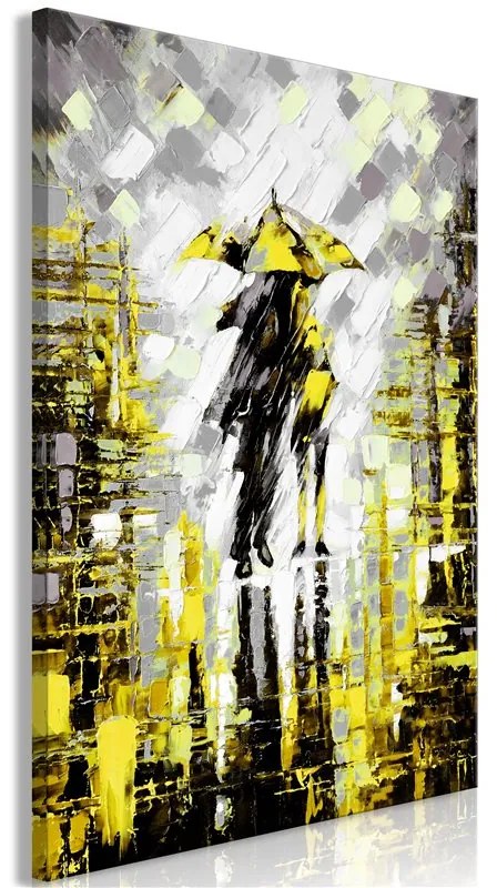 Quadro Lovers in Colour (1 Part) Vertical Yellow  Colore Giallo, Dimensioni e Misure 40x60