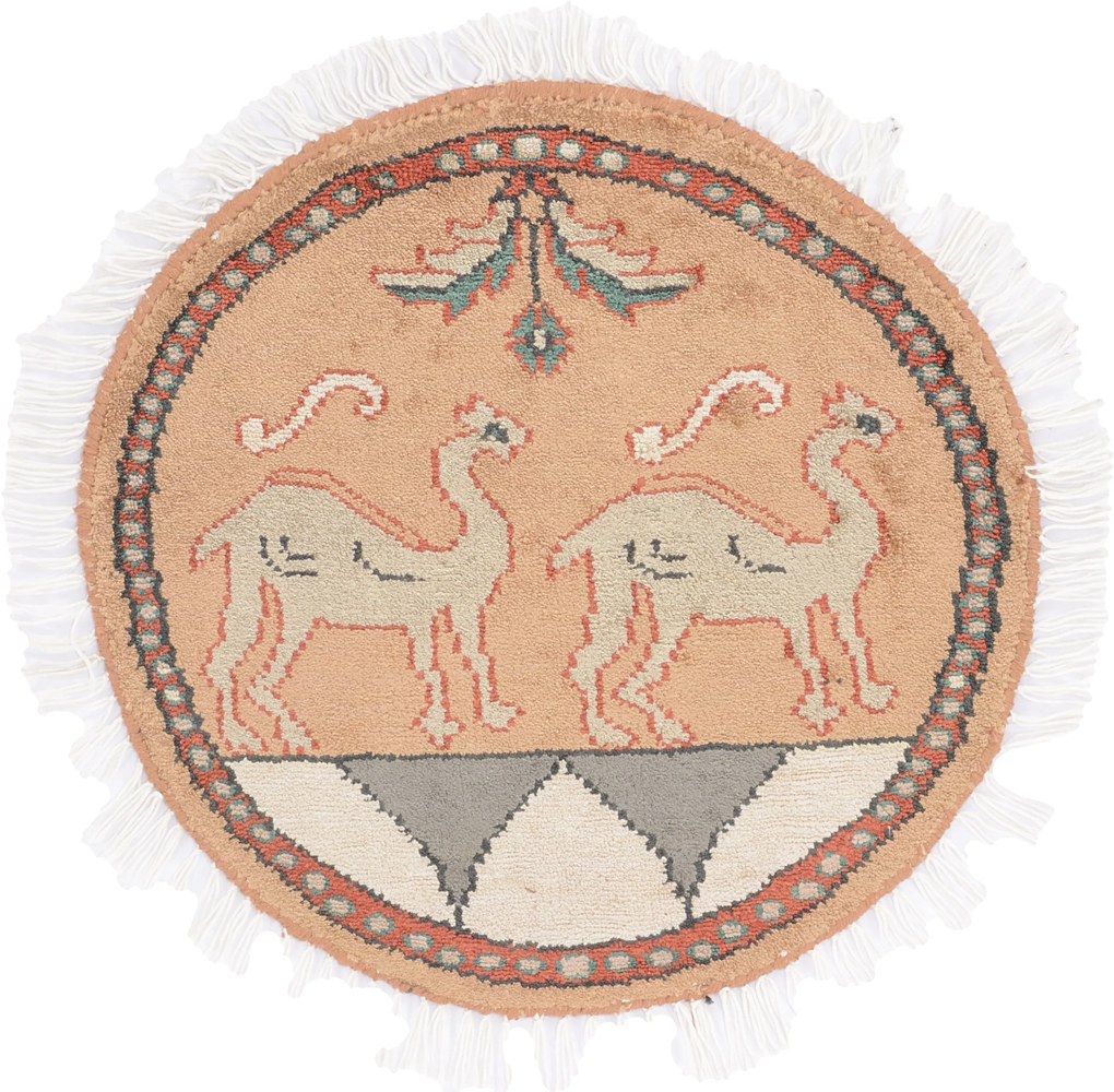 Agra Tappeto orientale 50 x 50 (Indian) Annodato A Mano