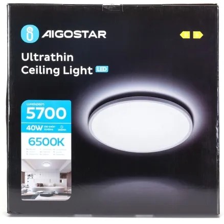 Aigostar - Plafoniera LED da bagno LED/40W/230V 6500K diametro 54 cm IP44