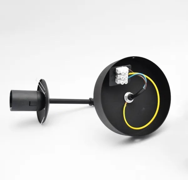 Applique MOON 1xE27/15W/230V nero