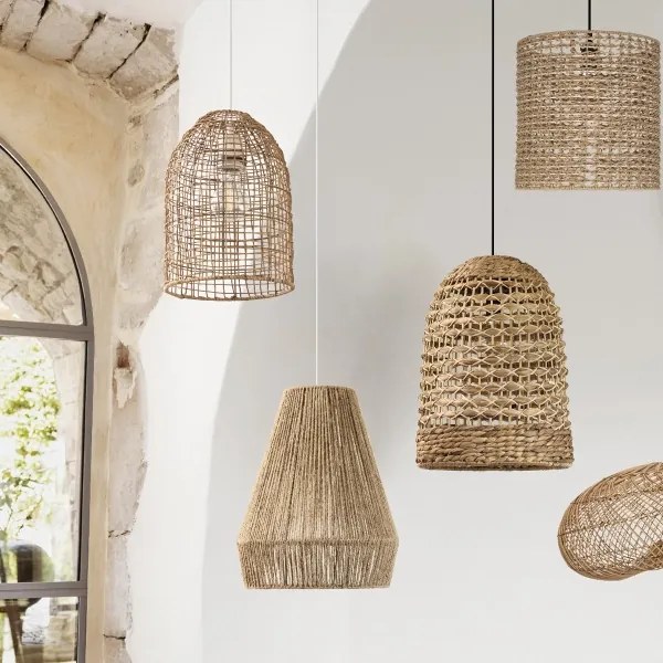 Atmosphera - Lampadario a sospensione con filo PALM 1xE27/40W/230V iuta