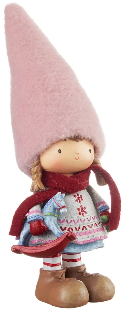 L'ocanera Bambina con cappello rosa "Aria di Natale"