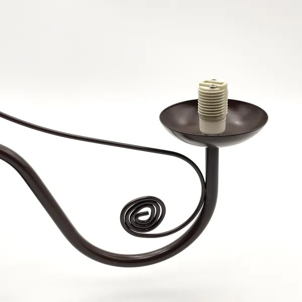 Brilagi - LED Lampadario a sospensione con catena COTTAGE 5xG9/40W/230V marrone/bianco