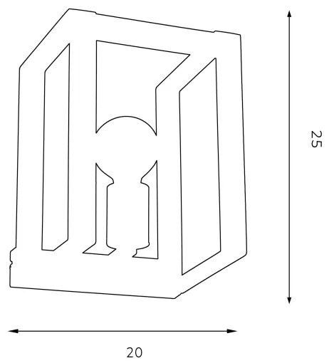 Applique KARTEL 1xE27/60W/230V