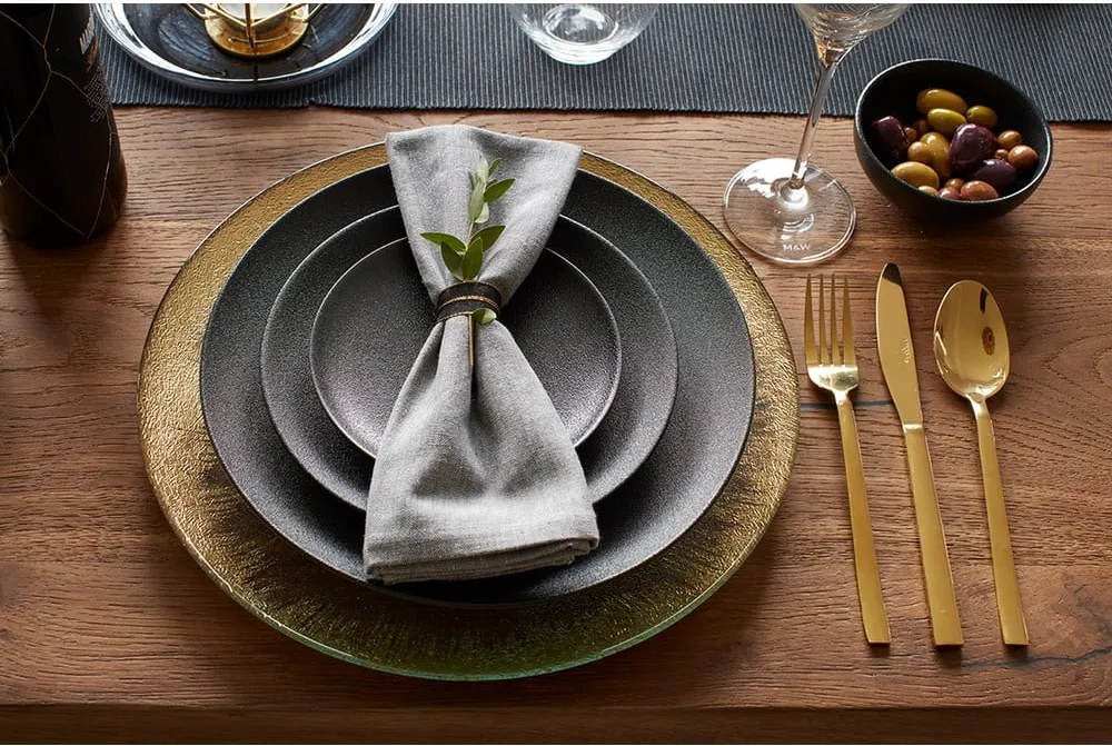 Posate dorate in acciaio inox 16 pz Diseno – Mikasa