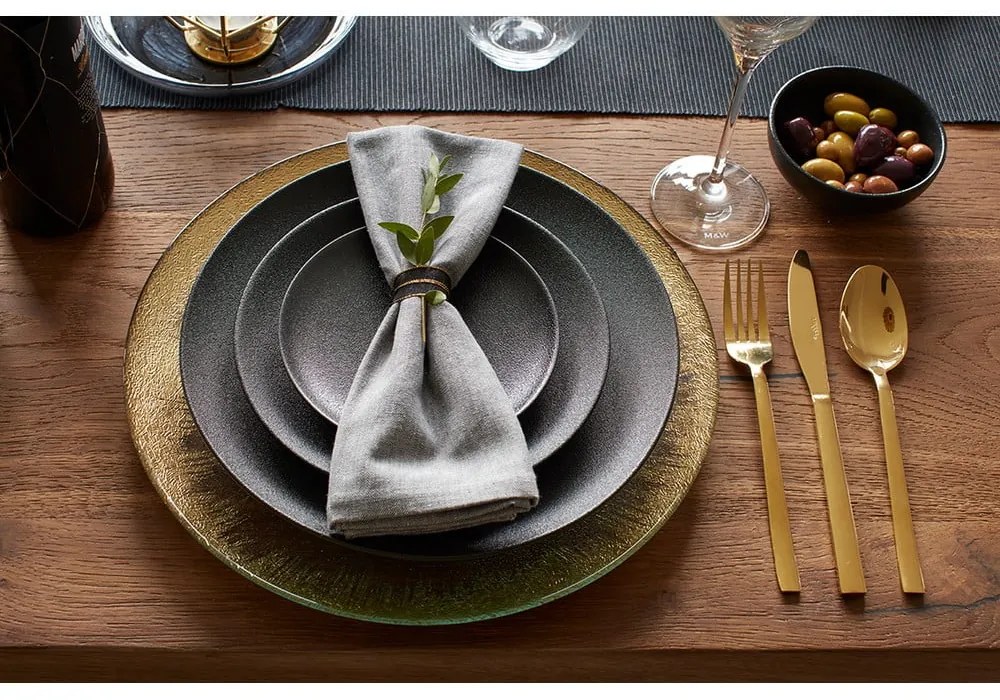 Set di posate in acciaio inossidabile da 16 pezzi in colore oro Mikasa Diseno - Kitchen Craft
