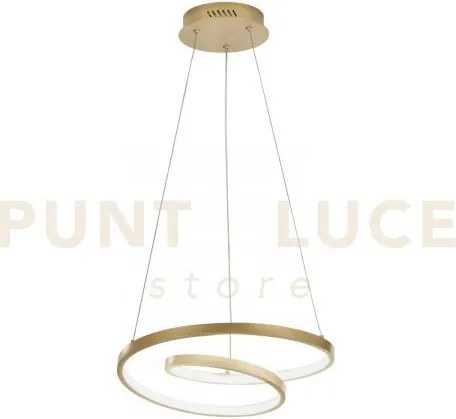 Lampadario a sospensione led lieve oro 30w 4000lm cct 3000k 4000k 6...