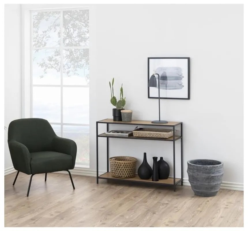 Tavolo consolle nero 100x35 cm Seaford - Actona