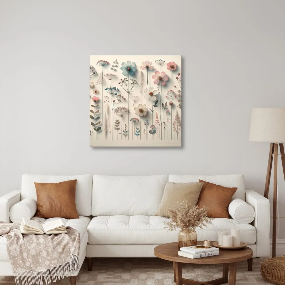 Quadro su tela – Fiorellini di prato in stile romantico