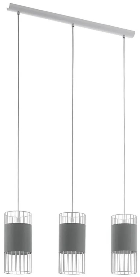 Eglo 97955 - Lampadario a sospensione con filo NORUMBEGA 3xE27/60W/230V