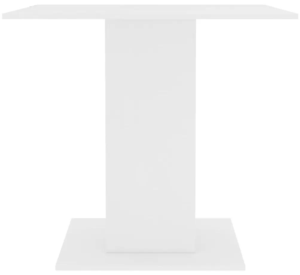 Tavolo da pranzo bianco 80x80x75 cm in truciolato