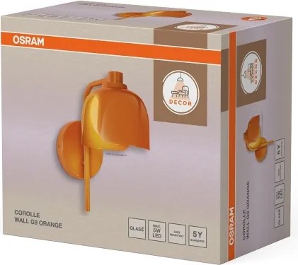 Osram - Lampada da parete DECOR COROLLE 1xG9/20W/230V arancione