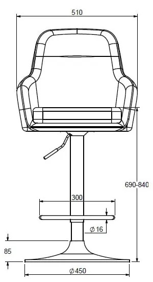 Set di sbagelli da bar arancioni 2 pz (altezza della seduta 69 cm) Avola – Unique Furniture