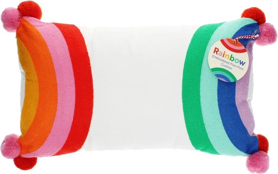 Cuscino per bambini in misto cotone 50x33 cm Rainbow – Rex London