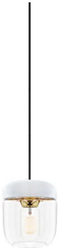 Paralume bianco con attacco Acorn color oro, ⌀ 14 cm - UMAGE