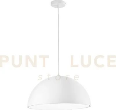 Lampadario a sospensione xenia bianca in pu 1 luce attacco e27 50x2...