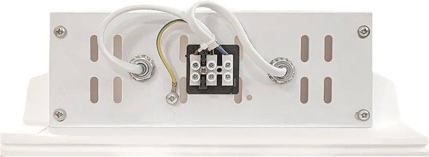 Applique Rettangolare da Incasso 2xE14 in Gesso Pitturabile