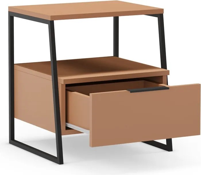 Comodino color mattone Velia - Marckeric