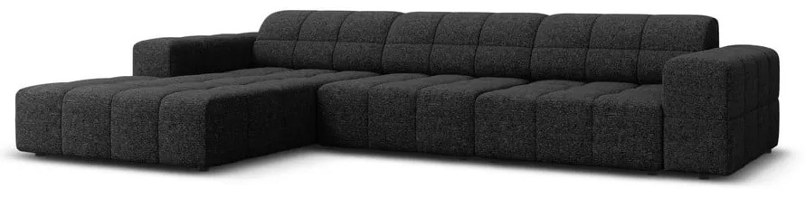 Divano angolare antracite (angolo sinistro) Chicago - Cosmopolitan Design