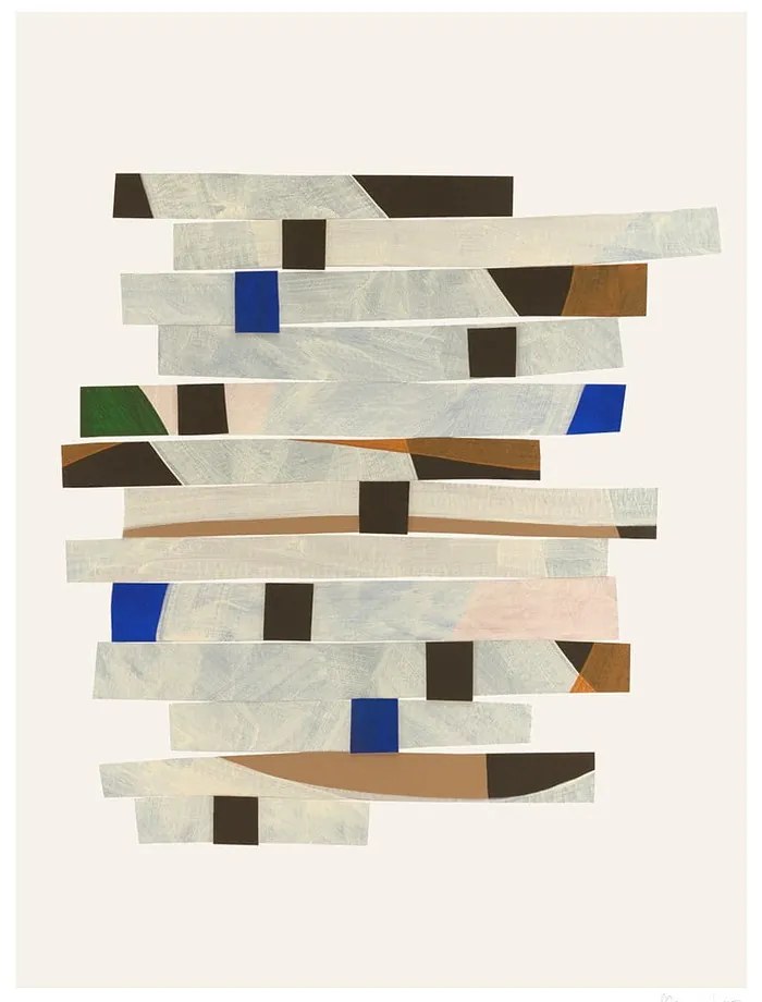 Poster 50x70 cm Cut up Stripes – Berit Mogensen Lopez – The Poster Club