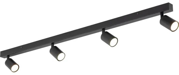 Faretto NEX 4xGU10/10W/230V nero