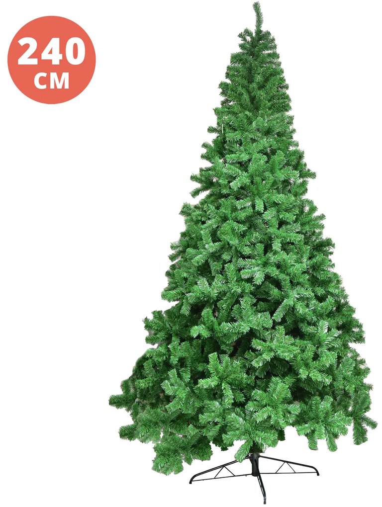 Albero Natale 240 cm verde Tonale