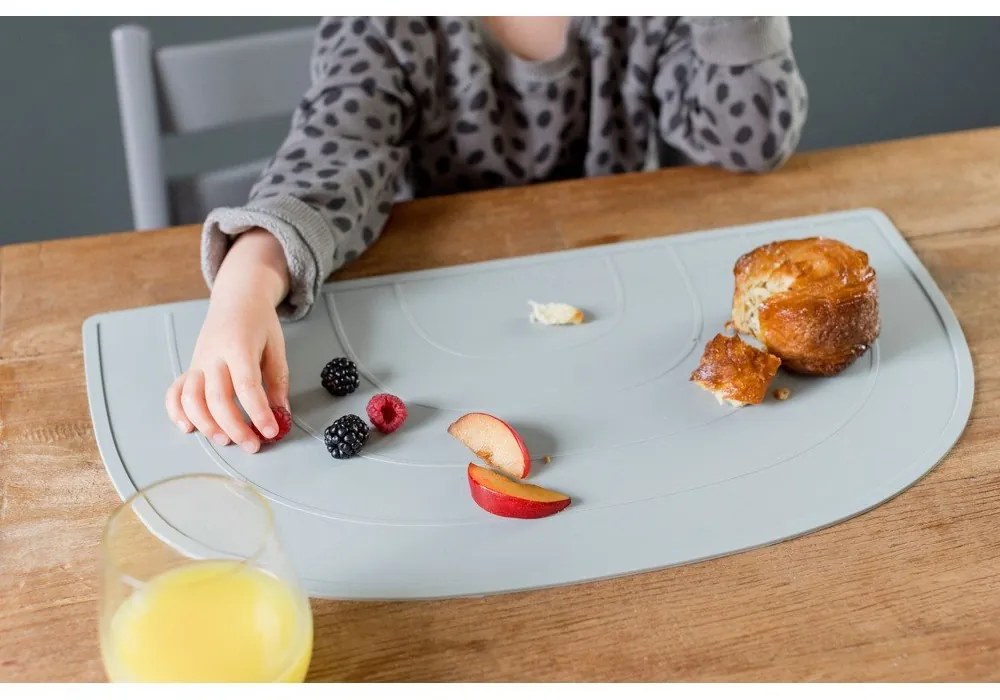 Tovaglietta Rainbow in silicone blu, 47 x 26 cm - Kindsgut