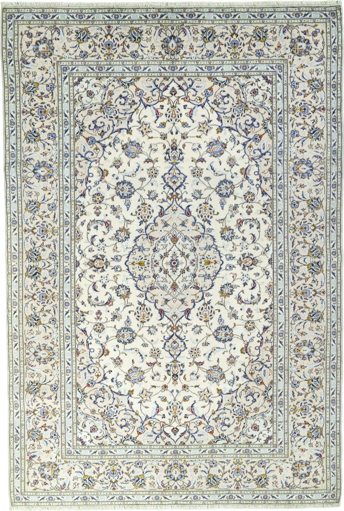 Kashan Tappeto persiano 300 x 200 Beige (Iran) Annodato A Mano