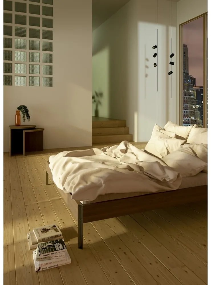 Letto matrimoniale marrone in pino massiccio con rete inclusa 160x200 cm Core – Karup Design