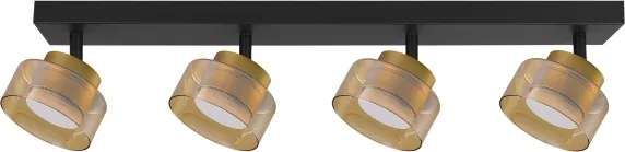 Brilagi - Faretto AURA LUX 4xGX53/30W/230V nero/oro