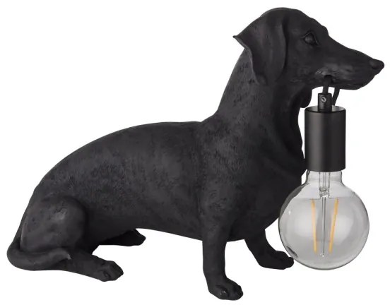 Endon 101188 - Lampada da tavolo DACHSHUND 1xE27/10W/230V nero