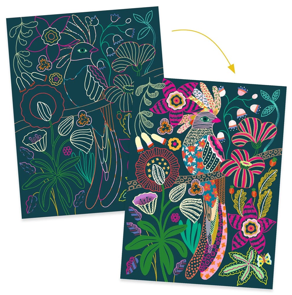 Carte da grattare - Animali tropicali