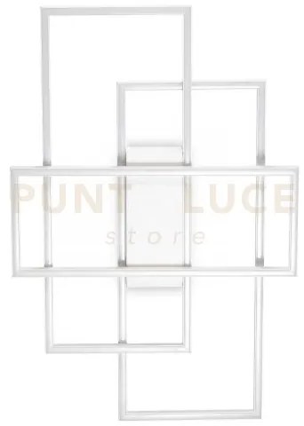 Lampada da soffitto frame pl rettangolo bianco