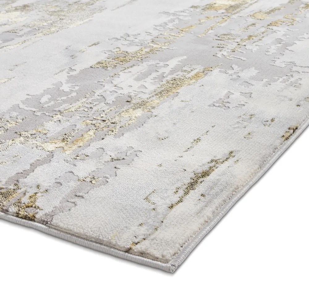 Tappeto grigio/oro 170x120 cm Apollo - Think Rugs