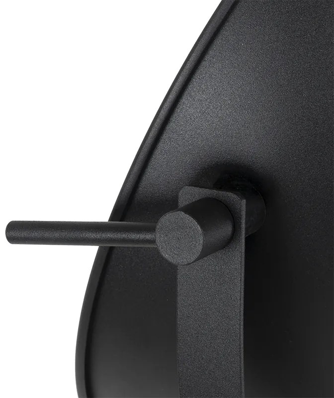 Lampada da terra nera con oro 35 cm regolabile - Magnax